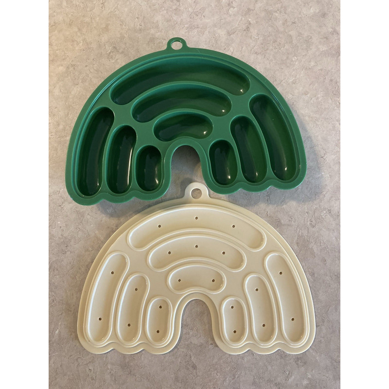 Rainbow Shape Food Grade Silicone Sausage Mold Baby Food Prep Baking DIY Prep