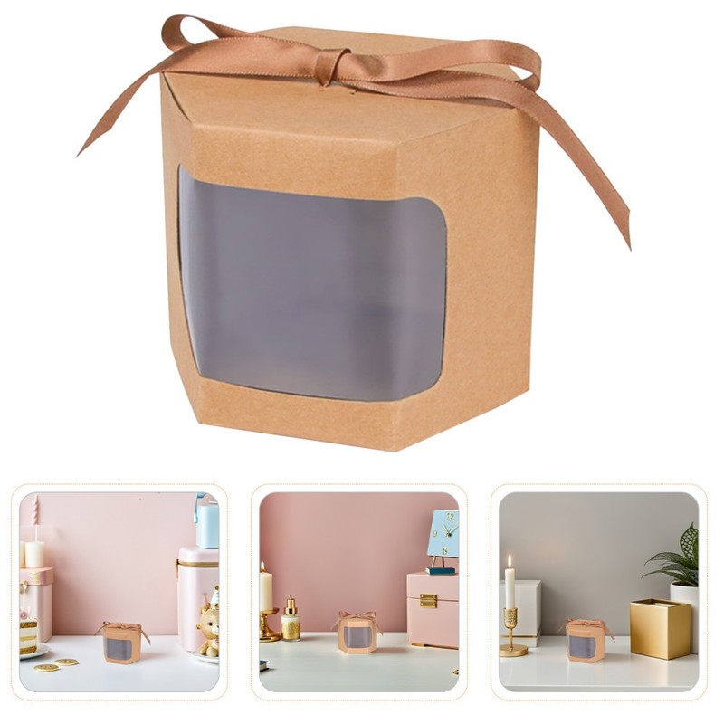 10 Pcs Truffle Box Cookie Packaging Baking Boxes Bakery Supplies gallery