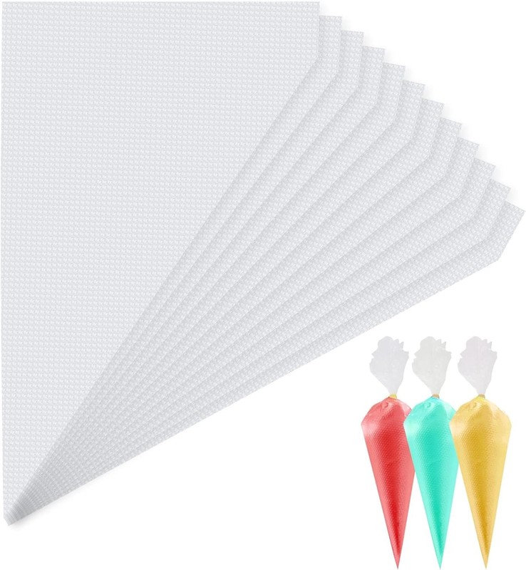8-Inch Disposable Piping Bags – Durable & Slip-Resistant for Cake Decorating