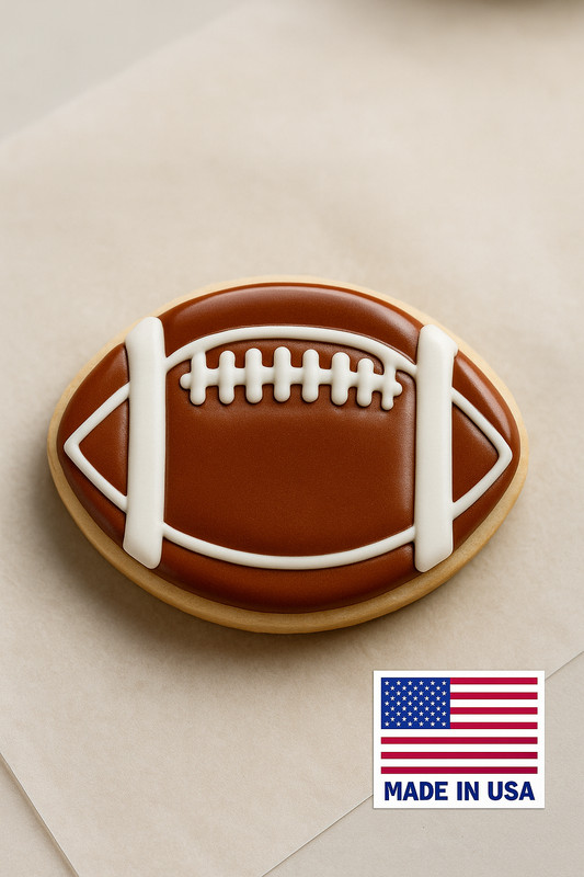 Custom Made Football Cookie Cutter, Fondant Cutter, Craft or Baking Tool
