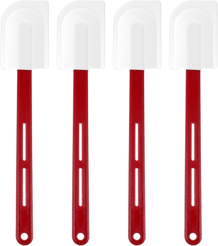 4 Pcs 14 Inch Silicone Spatulas High Temp, 500°F Heat Resistant mercial