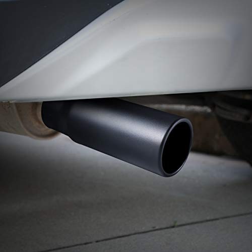 Exhaust tip - 2.5 Inch Inlet Bolt on Design- Stainless Steel Car Muffler Black gallery