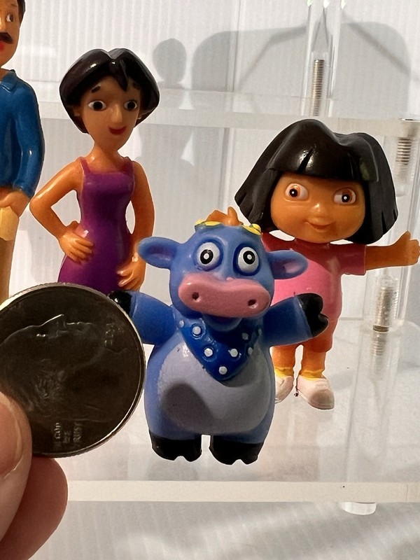 Rare Micro Mini Dora the Explorer Cake Topper Figures Boots Abuela Benny Mom Lot gallery