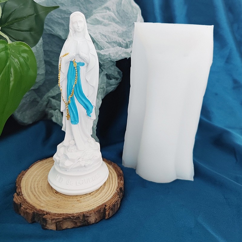 DIY Virgin Mary Silicone Soap Molds 3D Father Jesus Christ Statue Making Mold gallery