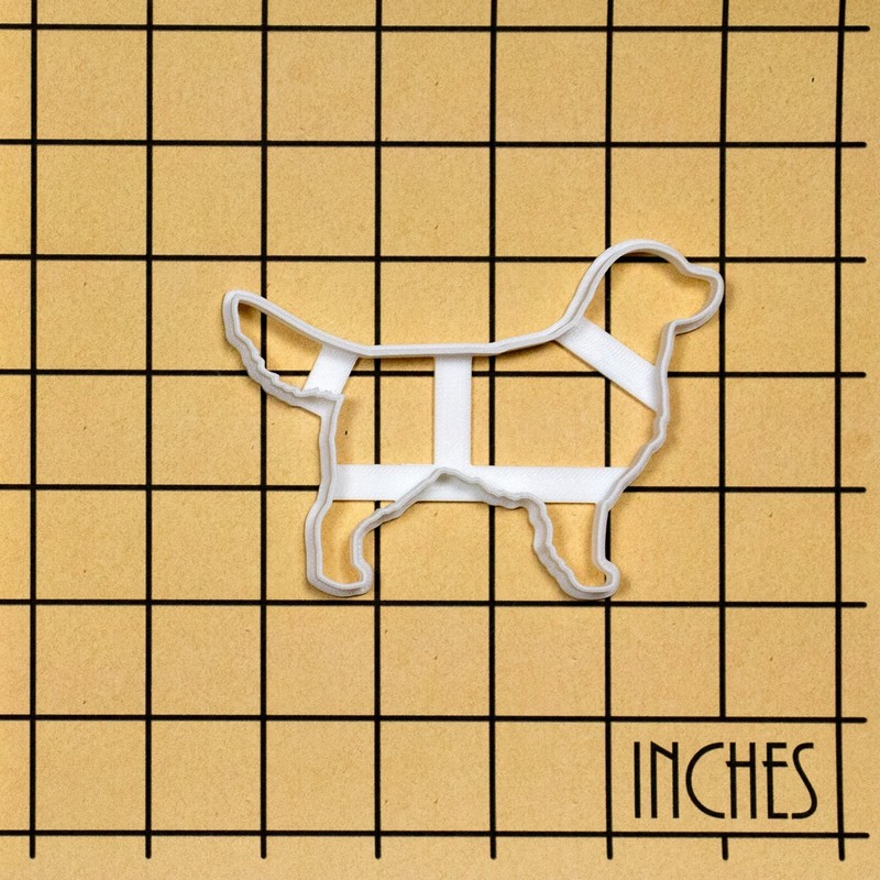 Golden Retriever outline Cookie Cutter - dog treats puppy woof pupcake Goldie gallery