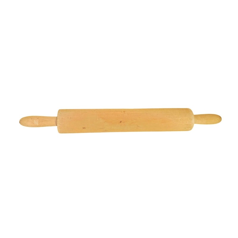 Vintage Solid Wood One Piece Primitive 19”Rolling Pin Rustic Farmhouse