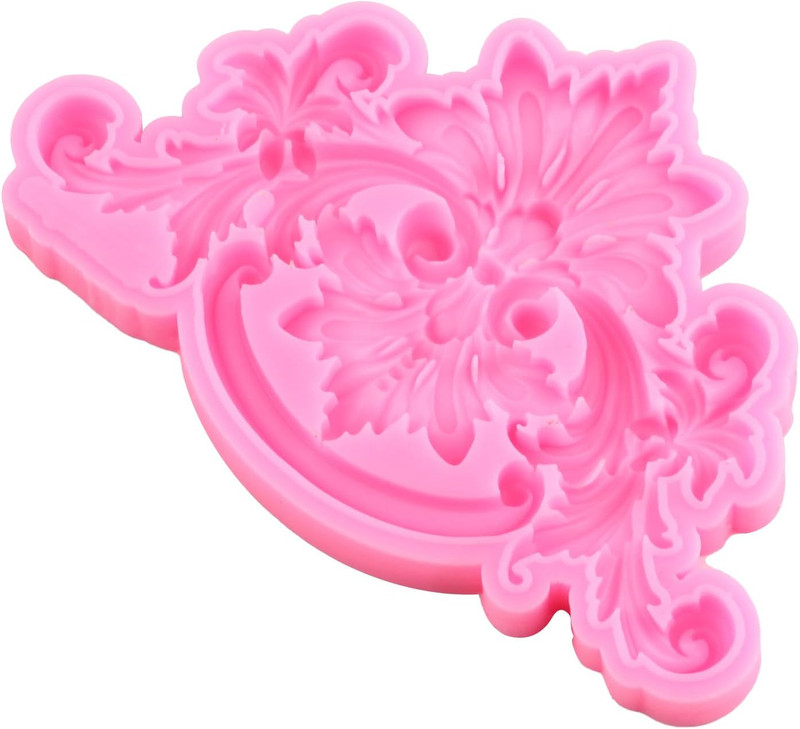 Baroque Style Curlicues Scroll Lace Fondant Silicone Molds Scroll Relief Flower gallery