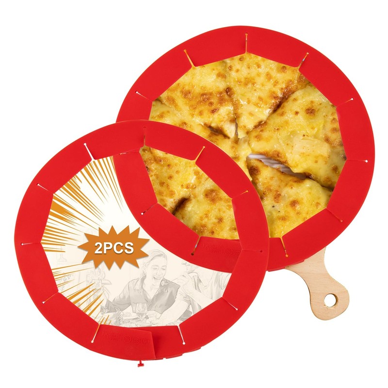 CARGEN Pie Crust Shield, Adjustable Covers for Edges of Red