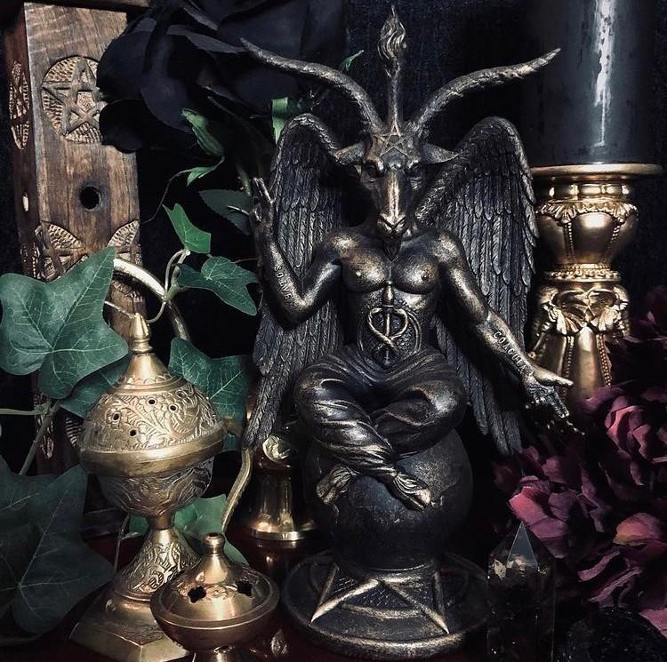 10 in Baphomet Resin,hard plaster, beeswax candle mold gallery