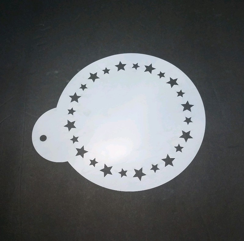Cake Star Shape Stencil Round Art craft spray and Home decor Dessert Airbrush gallery