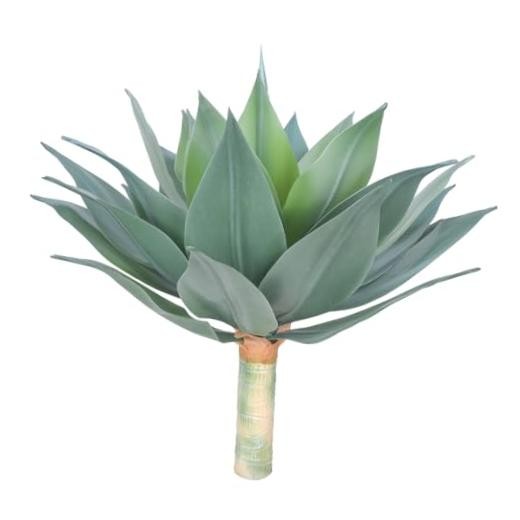 Outdoor Faux Plants UV Resistant Fake Agave Plant Artificial for Green-2 Pack