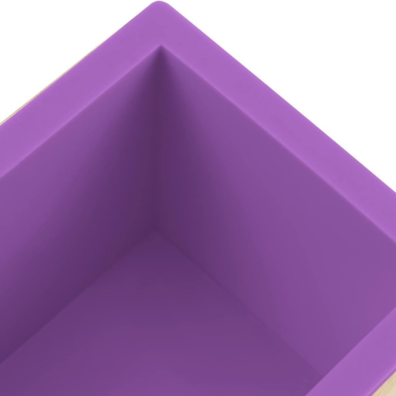 3PCS 47oz Silicone Soap Kit, Purple Rectangular Silicone Loaf Soap Making wit... gallery