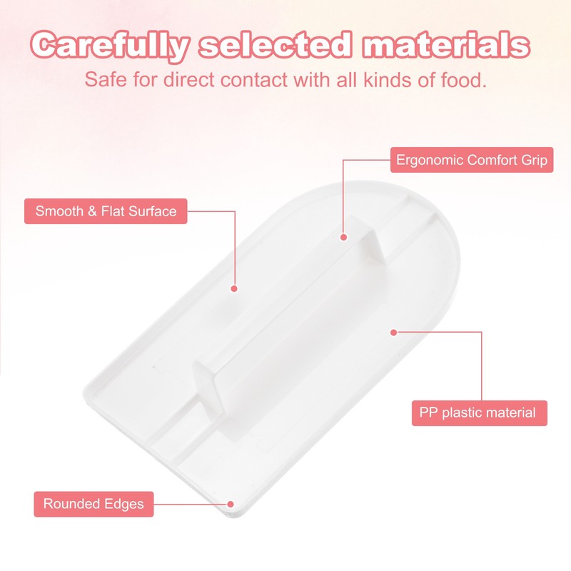 2Pcs Professional Cake Decorating Tools, Fondant Smoother, One-piece White gallery