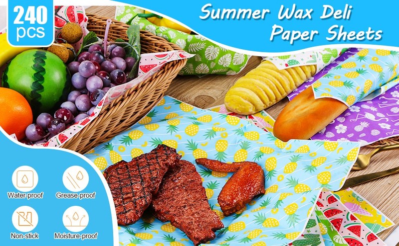240Pcs Wax Paper Dry Waxed Deli Paper Sheets 12x12 inch Sandwich Wrap gallery