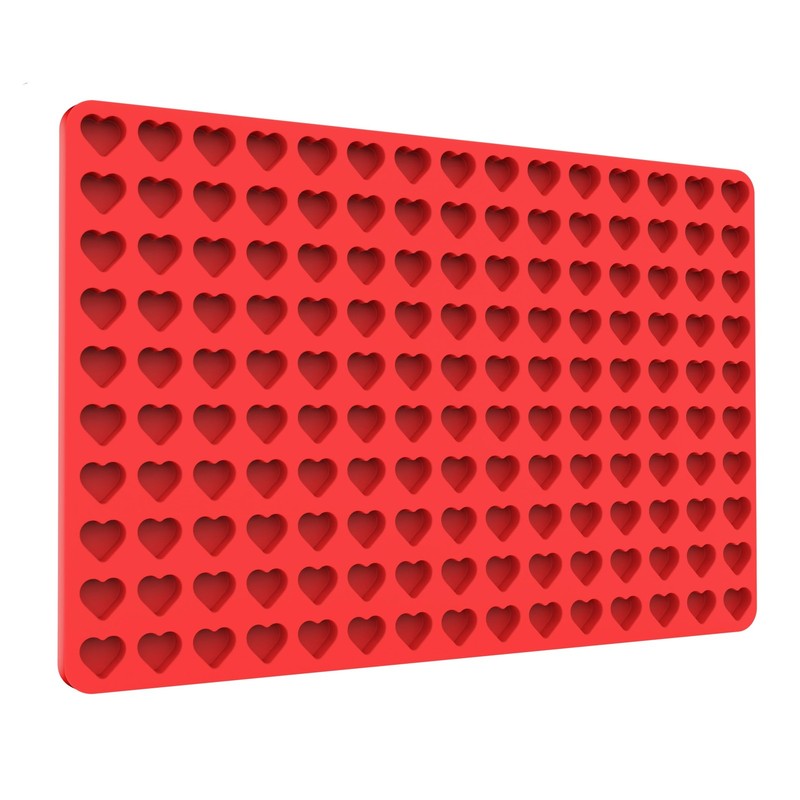 150 Cavities Mini Heart Silicone Molds for Homemade Candy Fondant Gummy Jelly