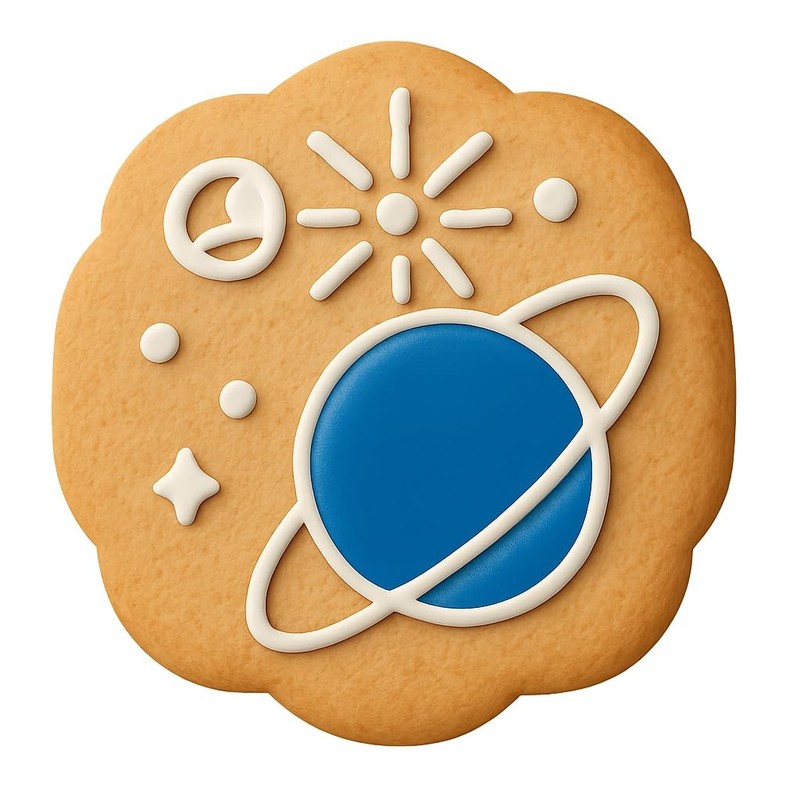 Pulsar Planets Cookie Cutter & Stamp, Fondant & Clay – 4×3.8