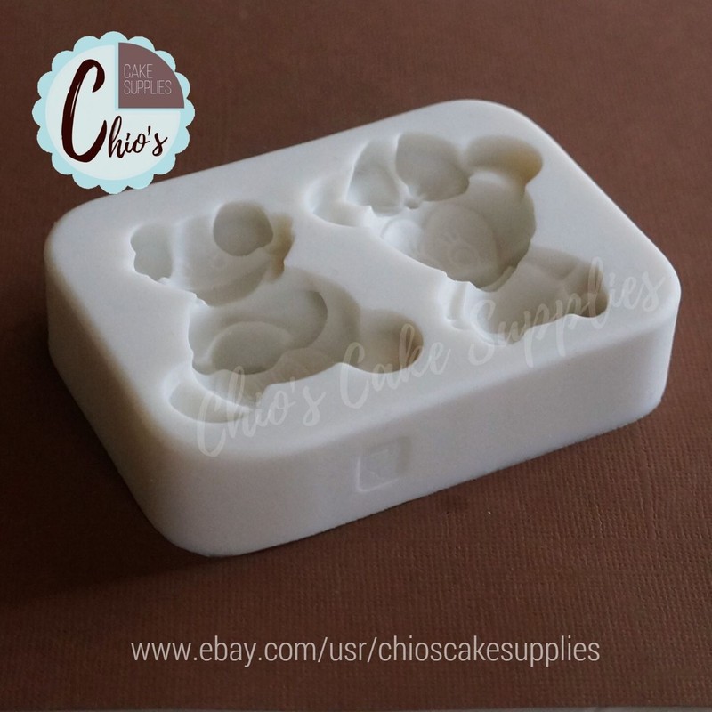 3D Baby Mickey & Baby Minnie Silicone Mold. gallery