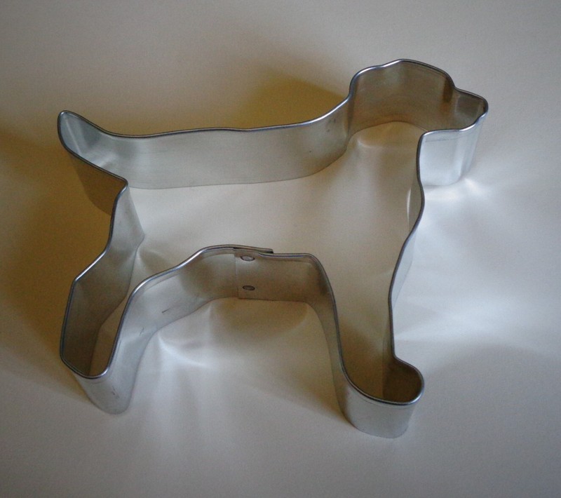 New Tin Labrador Retriever Cookie Cutter w/Dog Treat Recipe