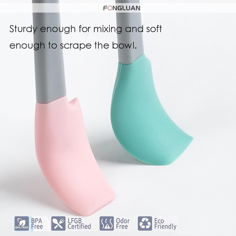 Mini Silicone Spatula Set of 5 - Heat Resistant & Nonsti Rubber Spatulas gallery