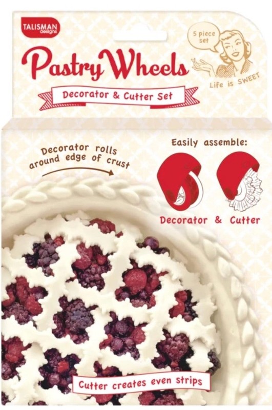 Pastry Wheel Decorator & Cutter Set | Dishwasher Safe & Food Safe | Pie Crust