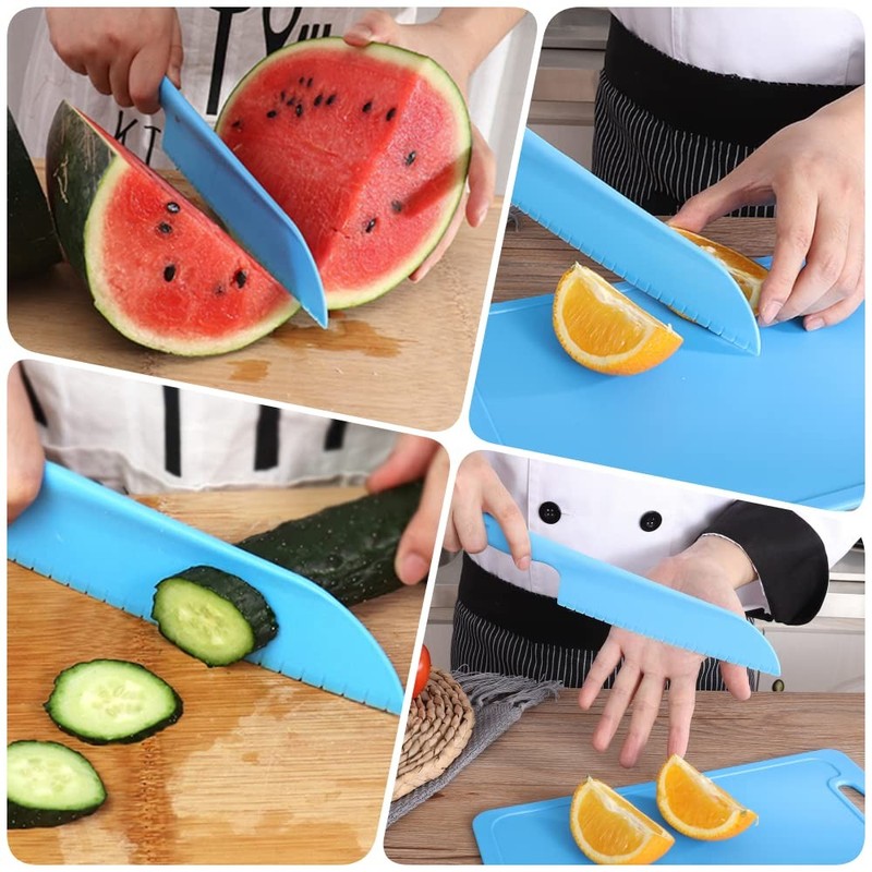 11" Plastic Serrated Knives Set to Cut Salad, Bread, Brownies or Lasagna, Pro... gallery