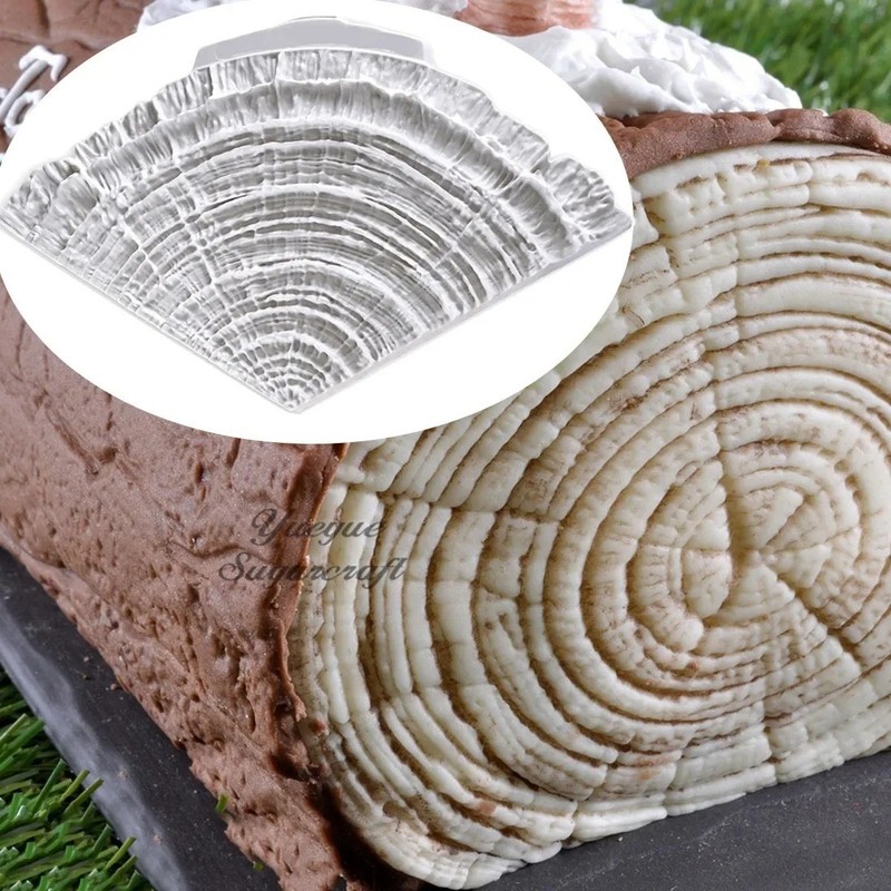 Wood Grain Silicone Mold Cake Fondant Chocolate & Soap Making Resin Mould