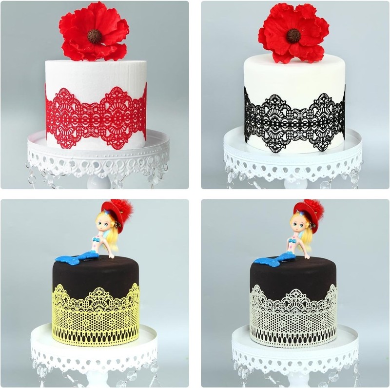 Fondant Lace Mold Silicone Lace Mould For Cake Decorating Molds Silicone Shapes gallery