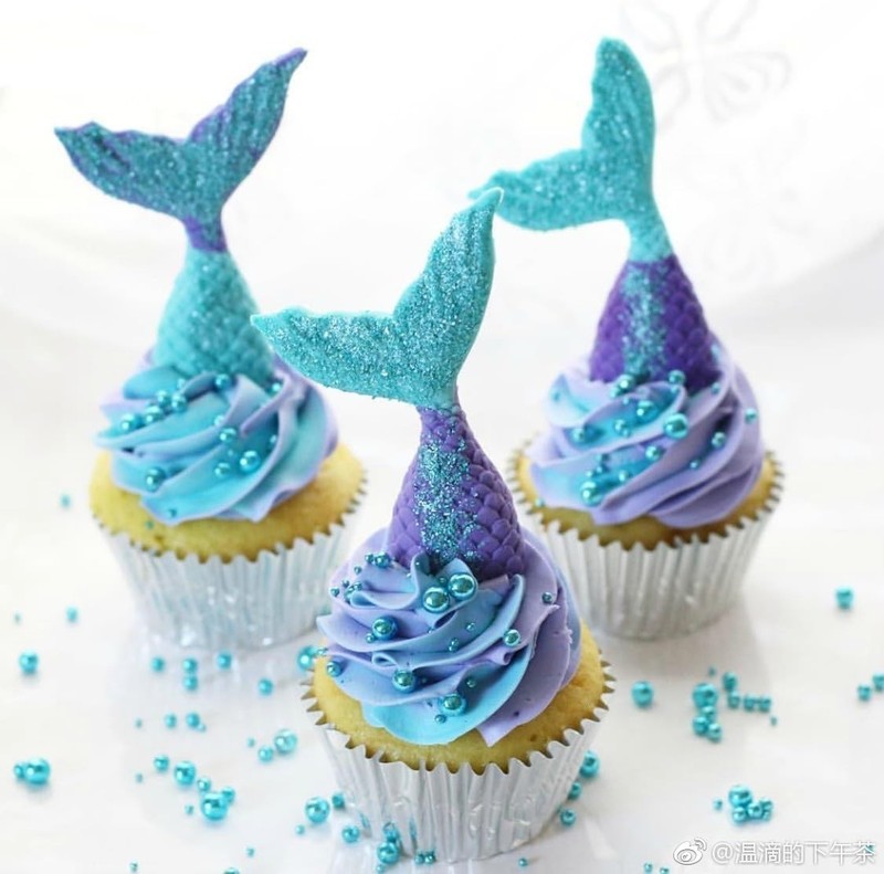 Mermaid Theme Cake Mold, Mermaid, Shell, Seaweed, Coral Silicone Mold Cupcake... gallery