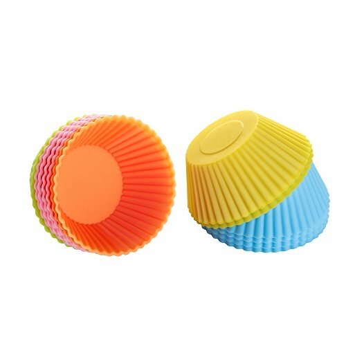 Mini Muffin Pan Reusable Silicone Cupcake Molds 2in 24 Pack Small Baking Cups gallery