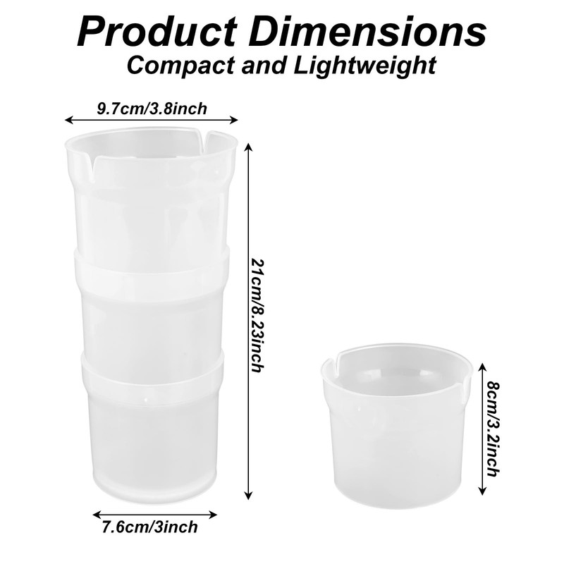 Piping Bag Holder Stand for Filling, Plastic Adjustable Height Hands-Pastry B... gallery