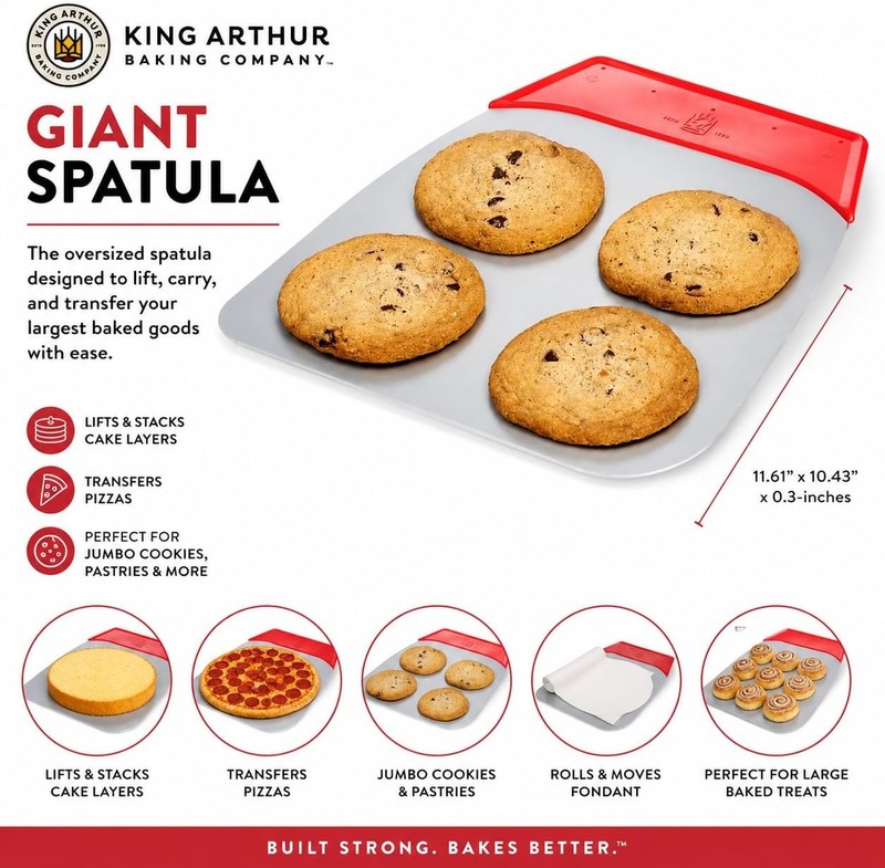 Baking Company Giant Spatula Lifts And Stacks Cake Layers Transfers Pizzas Jumbo gallery