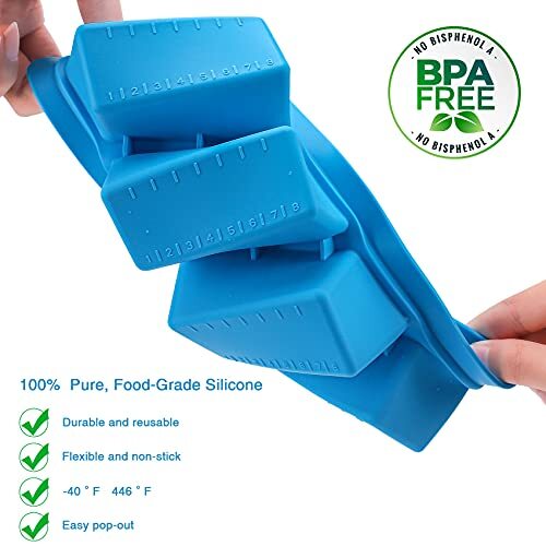 Silicone Butter Mold Tray w/ Lid and Silicone Spatula for Brownies Garlic Butter gallery