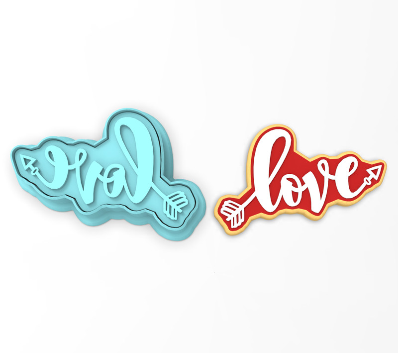 Love Arrow Cookie Cutter & Stamp | Valentine’s Day Wedding Bridal Valentine