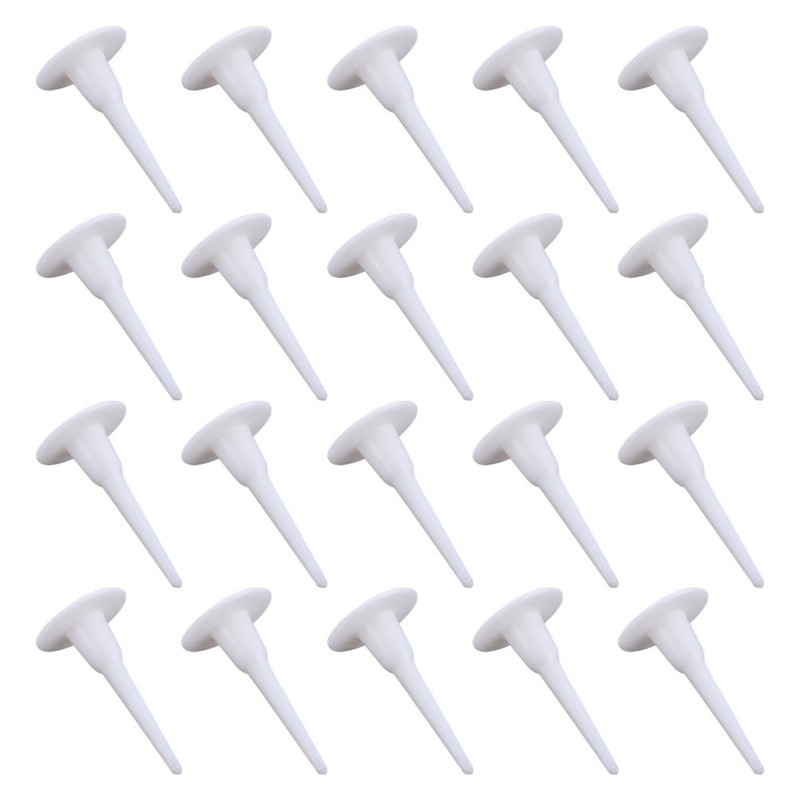 70Pcs White Cake Decorating Nails Plastic Flower Nails for Cake Flower Tool Use