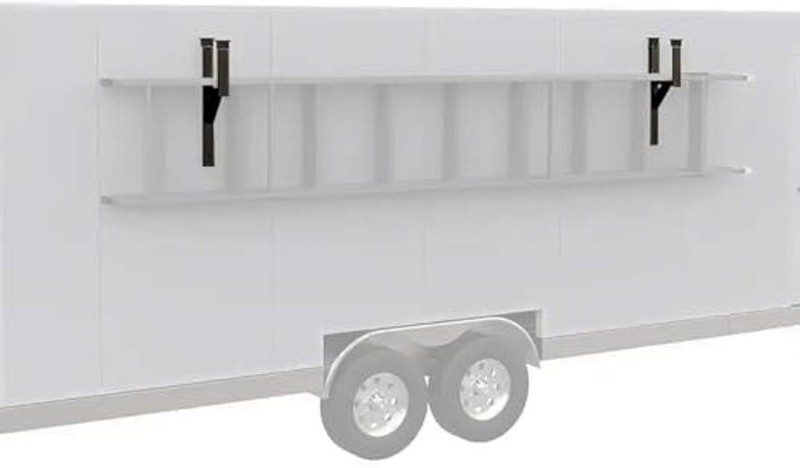 Heavy Duty Trailer Ladder Rack with Rubber Pads & Bungee Cords - 4 Pack gallery