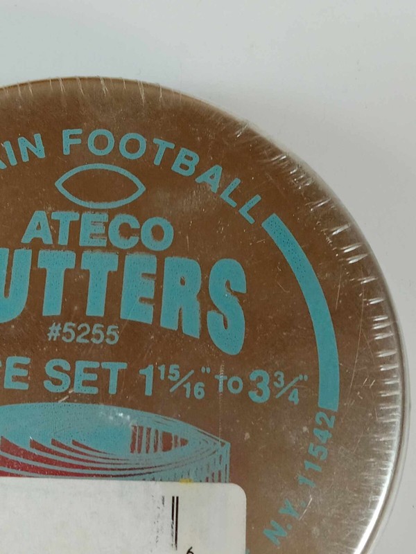 Ateco Cutters 6 Piece Plain Football Cutters Set 1 15/16” To 3 3/4” #5255 New gallery