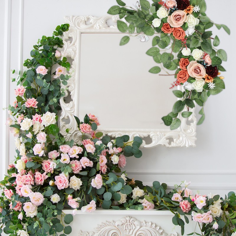 Bridal Floral Bow, 2Pcs, Black/Wine, for Signage Background Welcome gallery