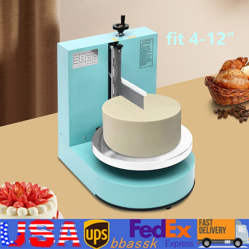 Electric Automatic Cake Cream Butter Coating Machine Cake Spreading Machin4-12″