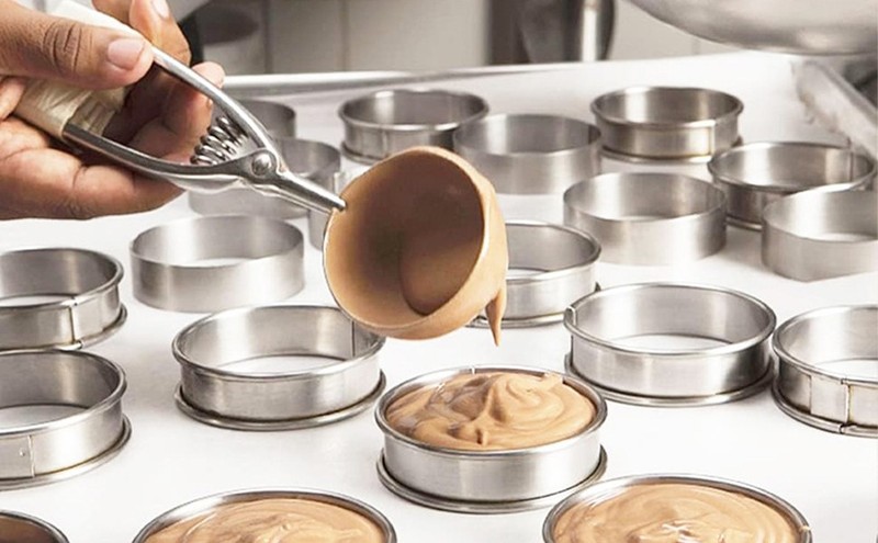 12Pack English Muffin Rings 3.15 Inch, Stainless Steel Crumpet Rings Double gallery