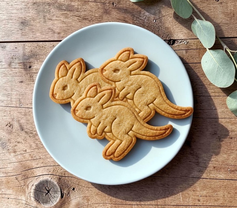 Kangaroo Cookie Cutter & Stamp Set – Australian Animal Series – Eco PLA Plastic