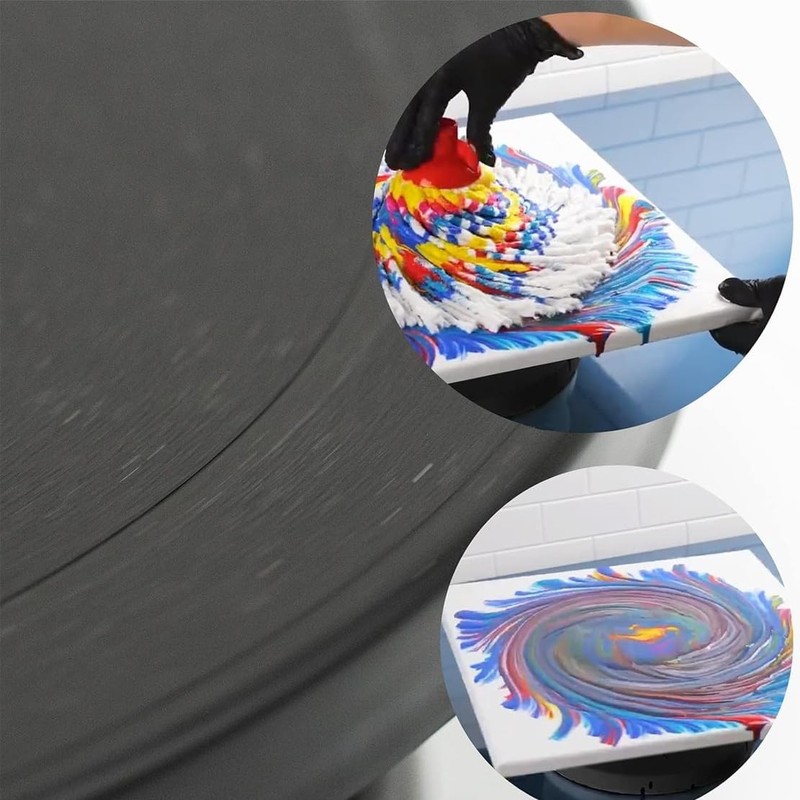 11 Inch Rotate Turntable Sculpting Wheel Revolving Cake Turntable Black Paint... gallery