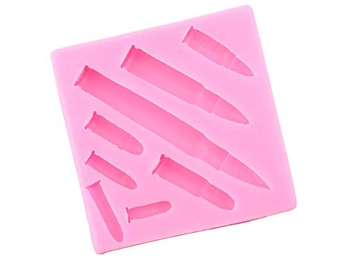 Mini Sizes Bullet Silicone Mold Cupcake Topper Fondant Cake Decor Tools Candy... gallery