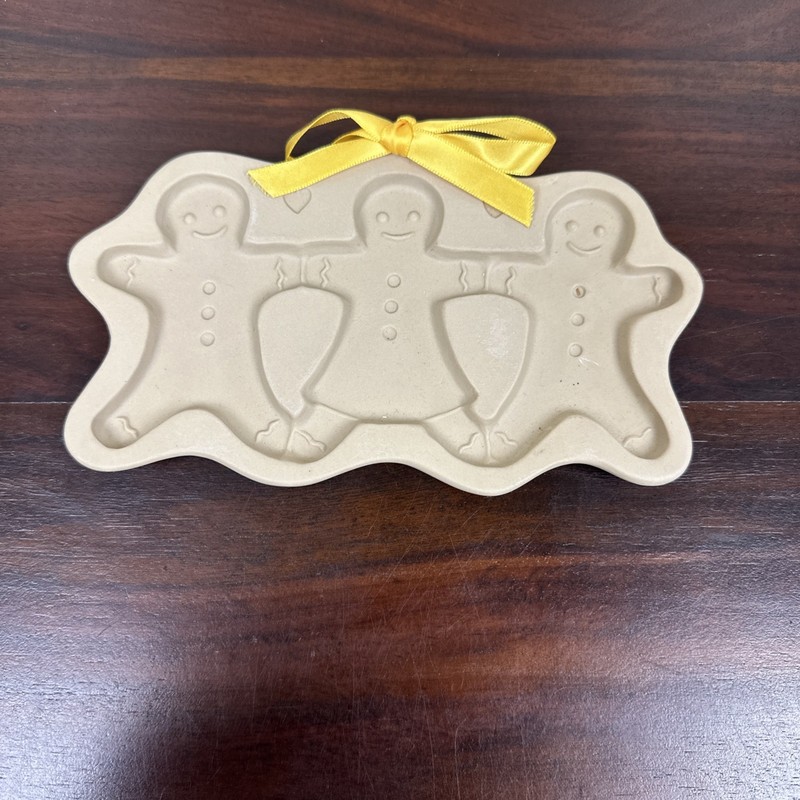 VTG 1995 Brown Bag Cookie Art Gingerbread Man Cut Apart Christmas Holiday Mold