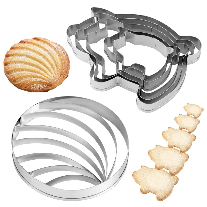 Concha Stamp Pig Cookie Cutter Mexican Bread Mold with 5 Sizes of Pig Cookie …