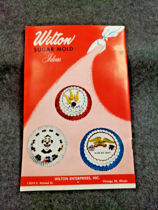 Vintage Wilton SUGAR MOLD Instructions Ideas Book Recipes Paperback(C18B1)