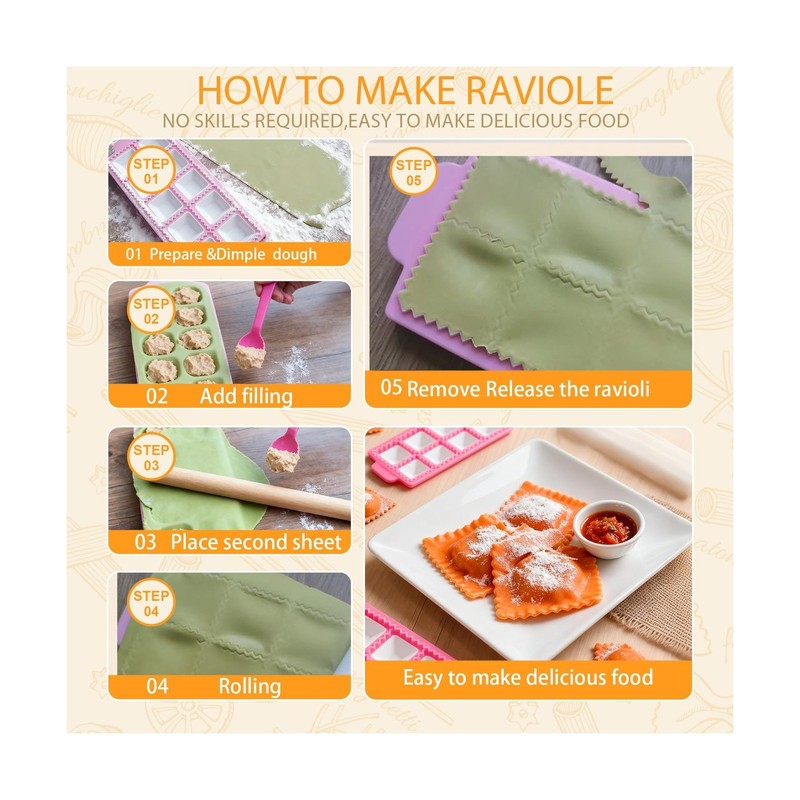 Pasta Making Tools, 10 PCS Pasta Making Kit with 1 Ravioli Make... USA FAST SHIP gallery