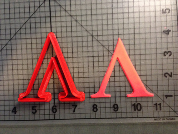 Greek Letter Lambda Cookie Cutter