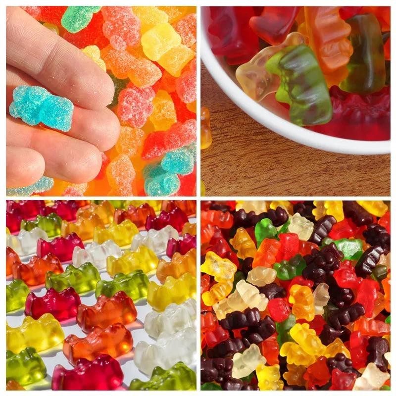 50 Grid Gummy Bear Silicone Mold with Dropper Candy Chocolate Baking Tool gallery