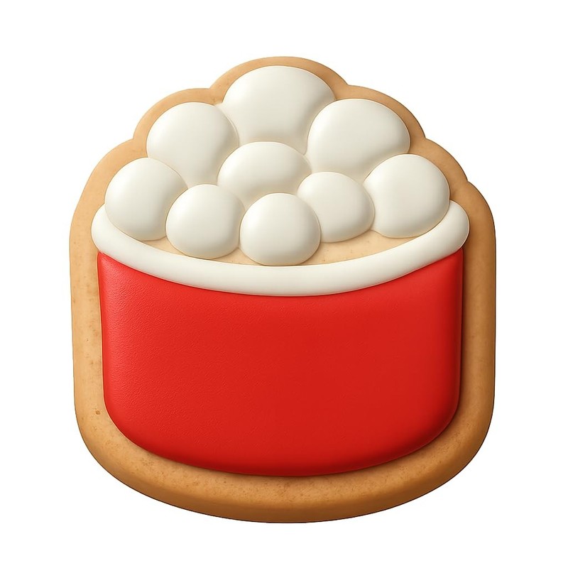 Ikura Sushi Cookie Cutter & Stamp, Fondant & Clay - 4x3.6 gallery