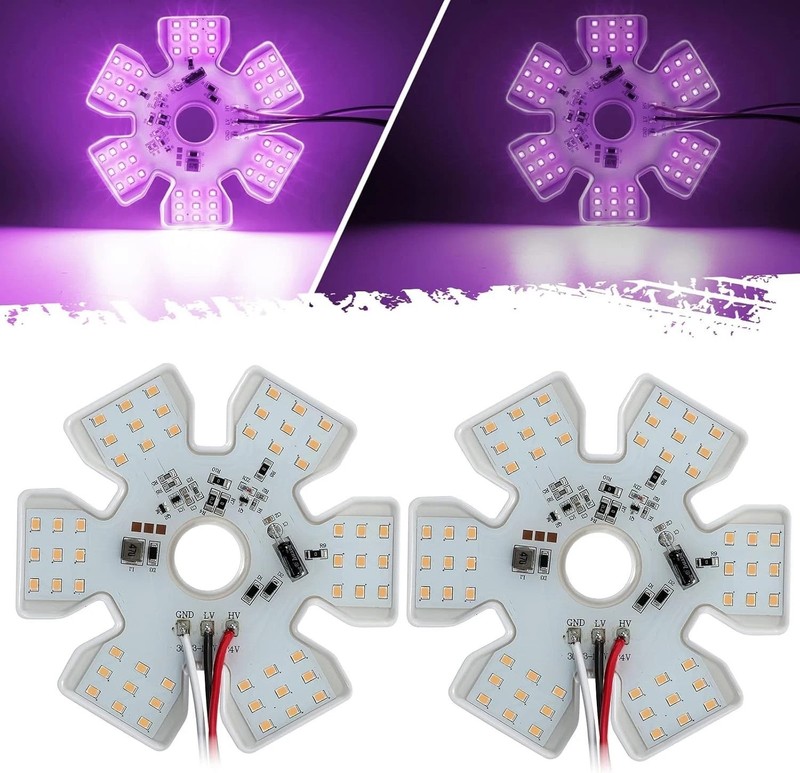 2Pcs Ultra-Thin Hex Style Dual Function Interior 54 diode LED Air Breather Li... gallery